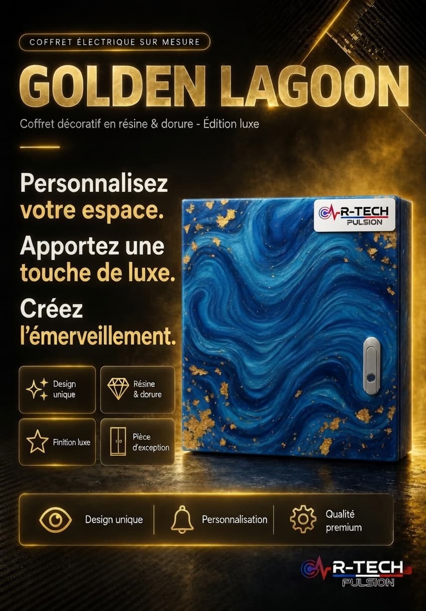 GOLDEN LAGOON — Édition luxe résine & dorure